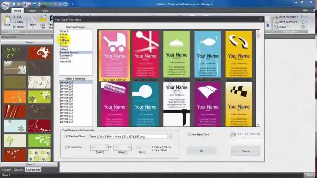 EximiousSoft Business Card Designer Free Download