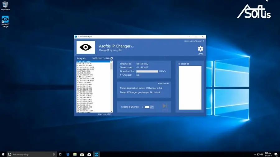 Asoftis IP Changer 1.7 + Portable Latest Free Download